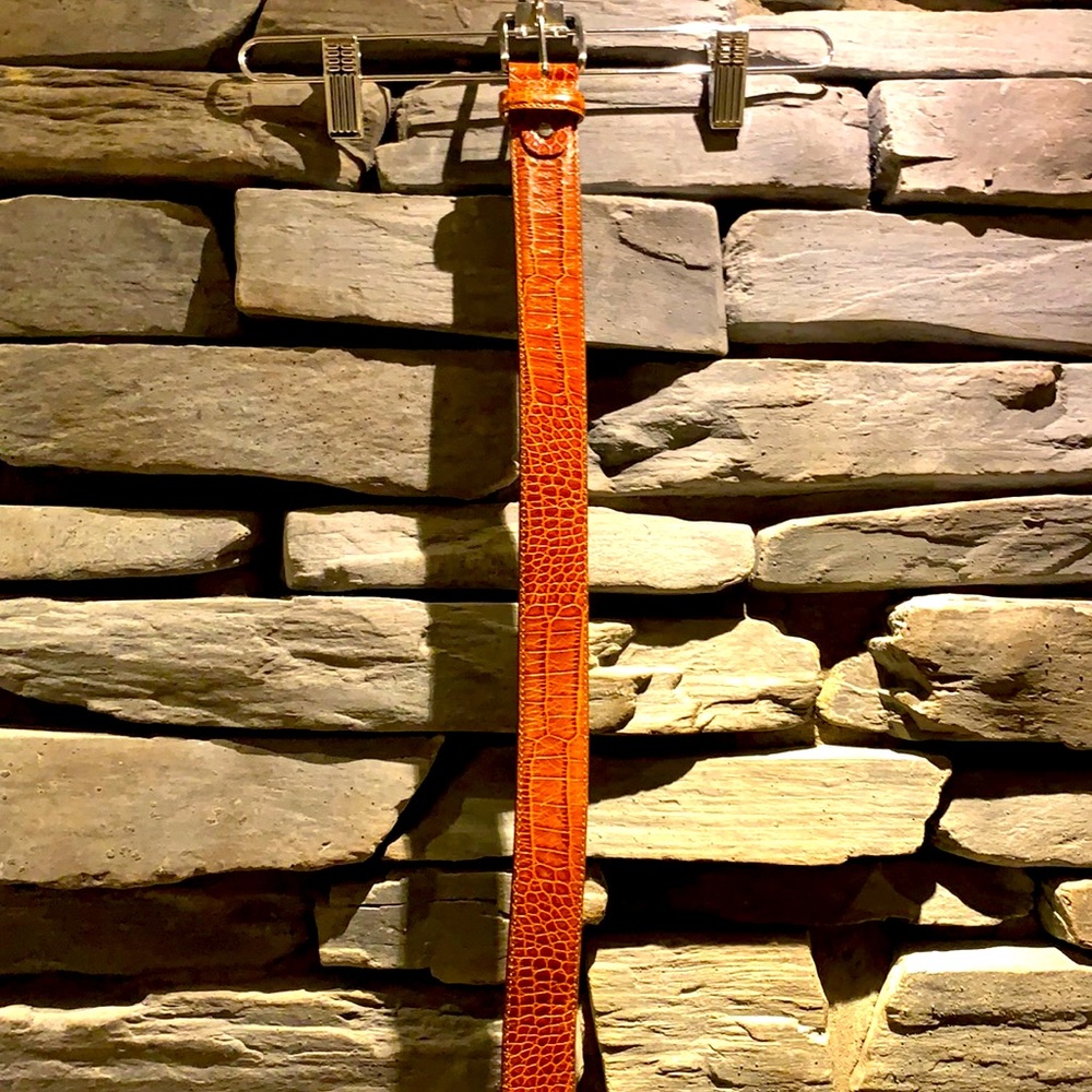 Italian leather “Lindberg” men’s belt